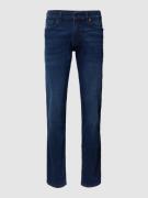 BOSS Orange Regular Fit Jeans im 5-Pocket-Design Modell 'Maine' in Bla...