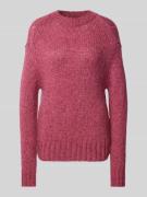 Marc O'Polo Denim Strickpullover mit Rundhalsausschnitt in Fuchsia, Gr...