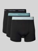 Calvin Klein Underwear Trunks mit Label-Bund im 3er-Pack in Black, Grö...