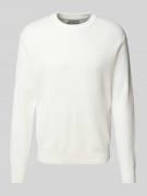 JAKE*S STUDIO MEN Strickpullover mit Rundhalsausschnitt in Offwhite, G...