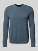 MARC O POLO Regular Fit Pullover aus reiner Baumwolle in Blau, Größe L