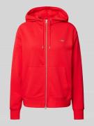 Gant Sweatjacke mit Kapuze in Rot, Größe L