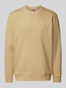 Tommy Jeans Sweatshirt mit Label-Stitching in Beige, Größe L