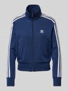 adidas Originals Sweatjacke mit Stehkragen in Blau, Größe L