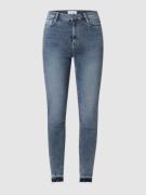 No.1 Skinny Fit High Waist Jeans mit Stretch-Anteil in Blau, Größe 26