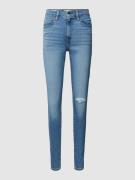 Levi's® Super Skinny High Waist Jeans im Used-Look in Blau, Größe 30/3...