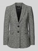 comma Blazer mit Knopfverschluss in Black, Größe 34