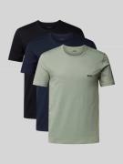 BOSS T-Shirt mit Label-Stitching im 3er-Pack in Mint, Größe L