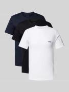 BOSS T-Shirt mit Label-Stitching im 3er-Pack in Black, Größe L