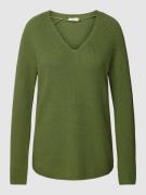 s.Oliver RED LABEL Strickpullover mit V-Ausschnitt in Grass, Größe 44