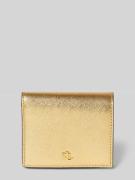 Lauren Ralph Lauren Lederportemonnaie mit Label-Applikation in Gold, G...