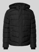 Geox Steppjacke mit Kapuze in Black, Größe 46