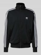 adidas Originals Sweatjacke mit Label-Stitching in Black, Größe L