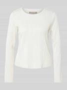 Christian Berg Woman Selection Longsleeve mit Strukturmuster in Ecru, ...