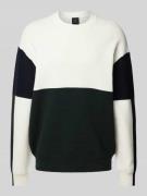 ARMANI EXCHANGE Oversized Strickpullover mit geripptem Stehkragen in W...