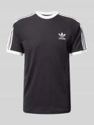 adidas Originals T-Shirt mit Label-Stitching in Black, Größe L