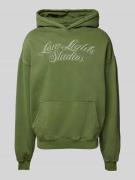 Low Lights Studios Oversized Hoodie mit Label-Stitching in Hellgruen, ...