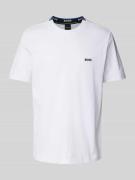 BOSS Green T-Shirt mit Label-Stitching Modell 'Taddy' in Weiss, Größe ...