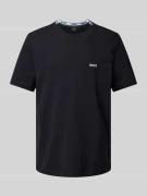 BOSS Green T-Shirt mit Label-Stitching Modell 'Taddy' in Dunkelblau, G...