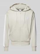 ADIDAS SPORTSWEAR Sweatjacke mit Viskose-Anteil und Label-Stitching in...