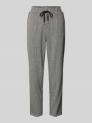 Tom Tailor Regular Fit Stoffhose mit Hahnentritt-Muster und Tunnelzug ...