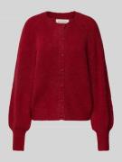 MSCH Copenhagen Cardigan mit Ballonärmeln Modell 'Zasha Hope' in Rot, ...