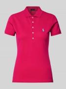 POLO RALPH LAUREN Poloshirt mit Label-Stitching Modell 'JULIE' in Pink...