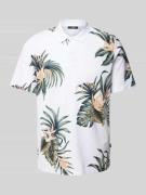 Jack & Jones Premium Poloshirt mit Allover-Print Modell 'LAPALMA' in W...