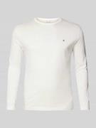 Gant Longsleeve mit Label-Stitching in Offwhite, Größe XL