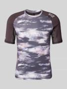 EA7 Emporio Armani T-Shirt mit Label-Print Modell 'VIGOR' in Mittelgra...