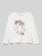 Name It Longsleeve mit geripptem Rundhalsausschnitt Modell 'NAIA' in E...