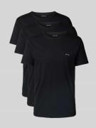 PAUL SMITH T-Shirt aus Viskose mit Label-Print im 3er-Pack in Black, G...