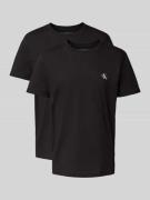 Calvin Klein Jeans Regular Fit T-Shirt aus reiner Baumwolle in Black, ...