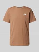 The North Face T-Shirt mit Label-Print Modell 'SIMPLE DOME' in Mud, Gr...