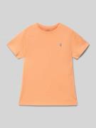 Polo Ralph Lauren Kids T-Shirt mit Logo-Stitching in Orange, Größe 104