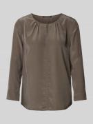 Luisa Cerano Bluse mit 3/4-Arm in Taupe, Größe 44