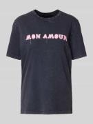 Zadig & Voltaire T-Shirt mit Statement-Print Modell 'EDWIN' in Marine,...