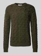 SELECTED HOMME Strickpullover mit Strukturmuster Modell 'CALLIS' in Du...