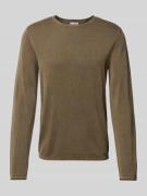 Jack & Jones Strickpullover mit Rundhalsausschnitt Modell 'ELEO' in Ol...