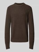 MCNEAL Strickpullover mit Rundhalsausschnitt in Dunkelbraun Melange, G...