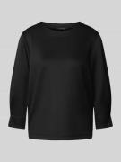 comma T-Shirt mit 3/4-Arm in Black, Größe 40