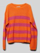 Only Loose Fit Strickpullover mit gerippten Abschlüssen Modell 'SIF' i...