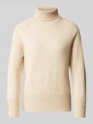 Betty Barclay Strickpullover mit Rollkragen in Beige, Größe 42