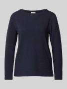 s.Oliver RED LABEL Sweatshirt mit Strukturmuster in Marine, Größe 34