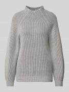 Tom Tailor Loose Fit Strickpullover mit gestreiftem Ripp-Muster in Hel...