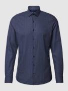 OLYMP Level Five Slim Fit Businesshemd aus Baumwoll-Mix in Marine, Grö...