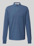 Tommy Hilfiger Poloshirt mit Label-Stitching in Marine, Größe XL
