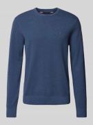 Tommy Hilfiger Strickpullover mit Rundhalsausschnitt in Jeansblau, Grö...