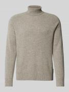 CK Calvin Klein Strickpullover aus Wolle mit Label-Detail in Hellgrau ...