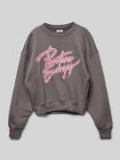 Garcia Sweatshirt mit überschnittenen Schultern in Mauve, Größe 140